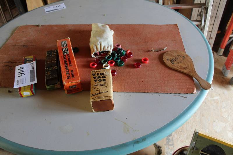 lot 446 image: Dominoes, Tic-Tac-Toe, Rings, Paddleboard, And More