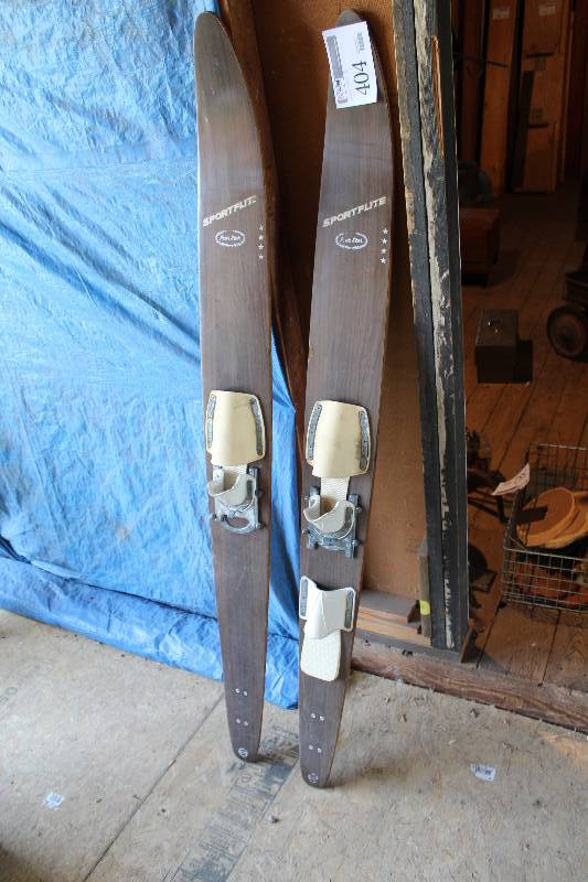 lot 404 image: SportFlite Four Star Wood Water Skis