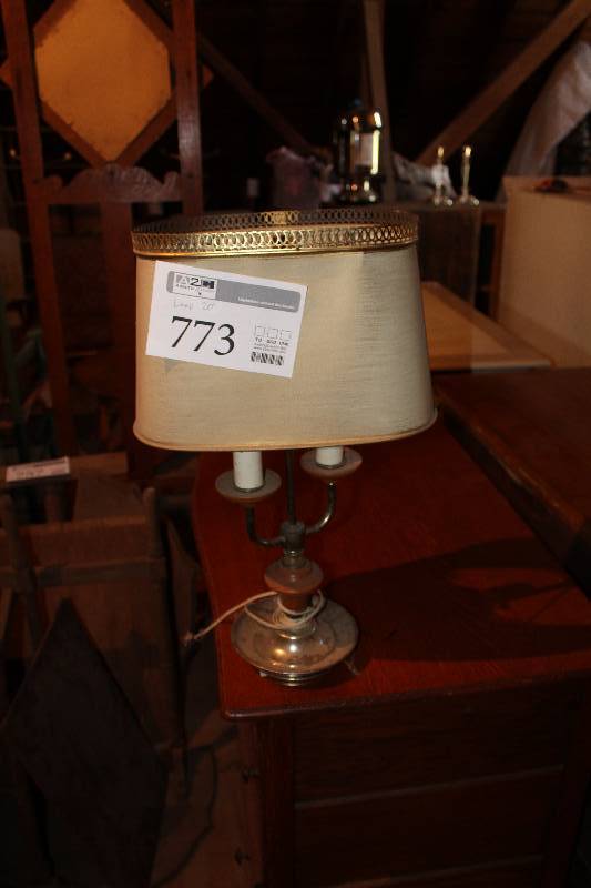 lot 773 image: 2-Lamp Table Lamp