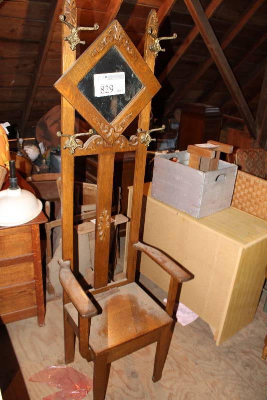 lot 829 image: Wood Kings High-back Dining Chair
