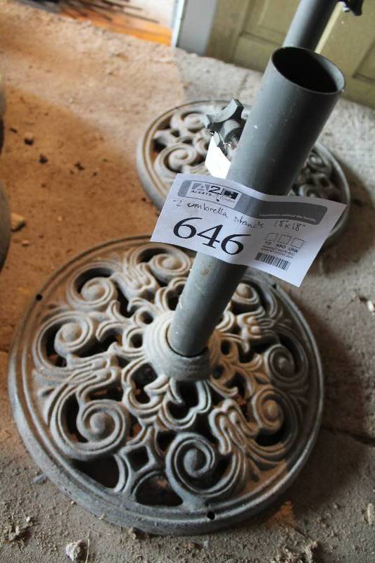 lot 646 image: Lot of (2) Umbrella Stands