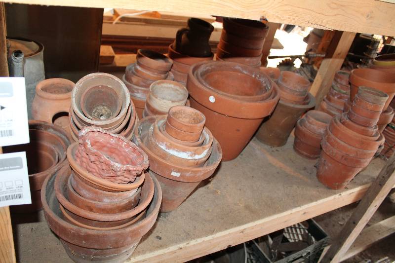lot 652 image: Clay Pot Planters