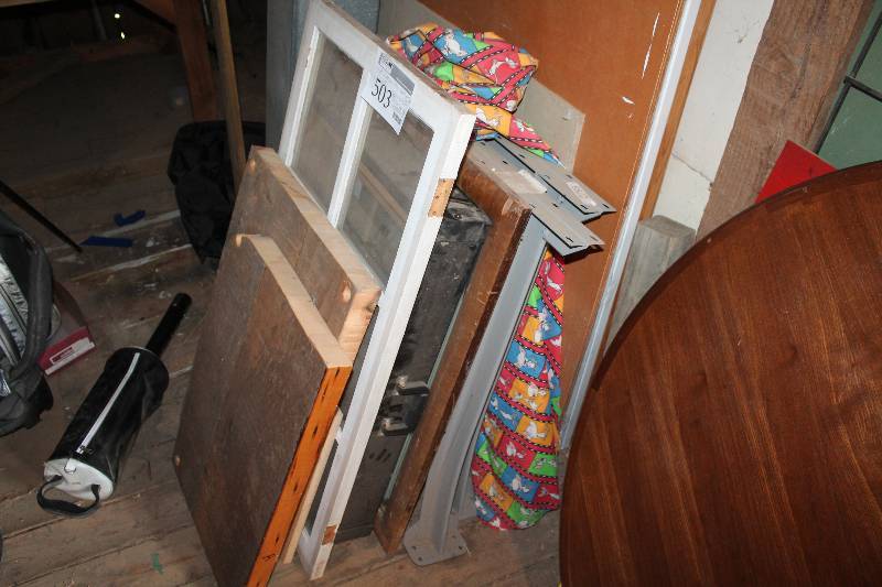 lot 503 image: Windows, Mirror, Table Legs, Misc Wood
