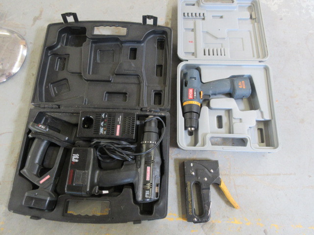 lot 243 image: DRILLS AND STAPLER