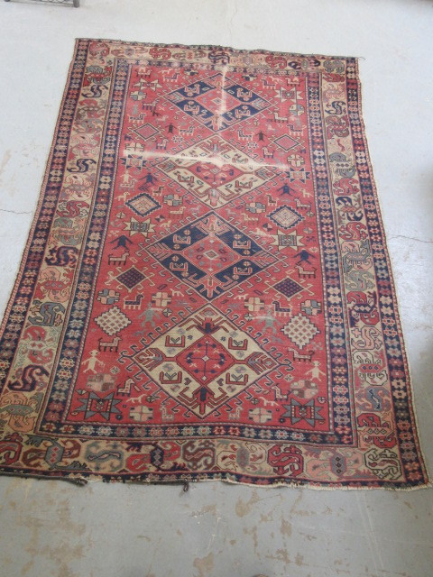 lot 250 image: 100% WOOL AREA RUG