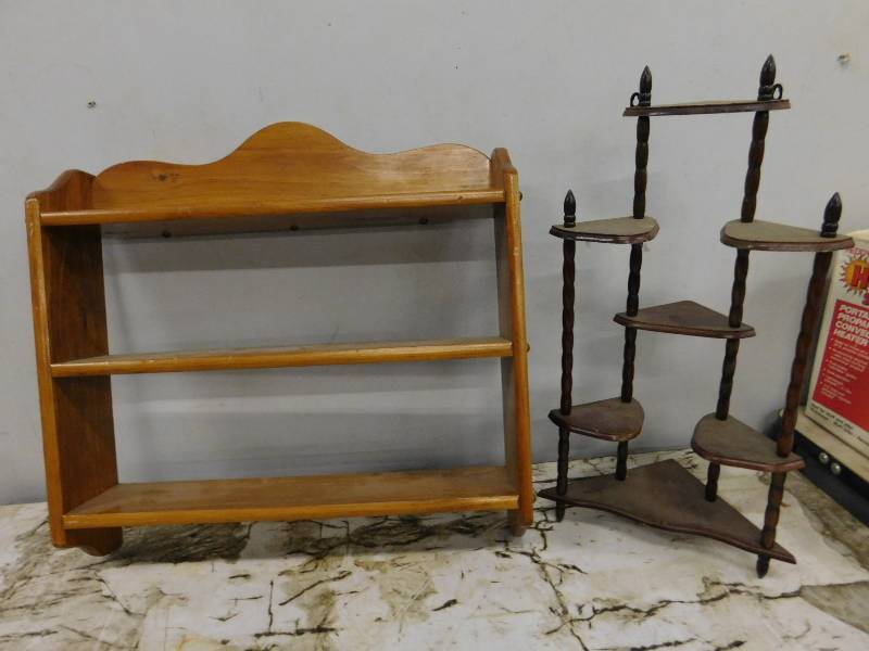 lot 20 image: Home Decor Wood Shelves