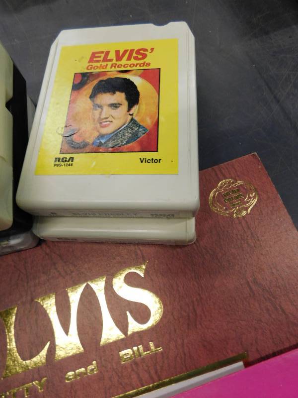 lot 78 image: Elvis Vinyl Records & 8 Track Tapes