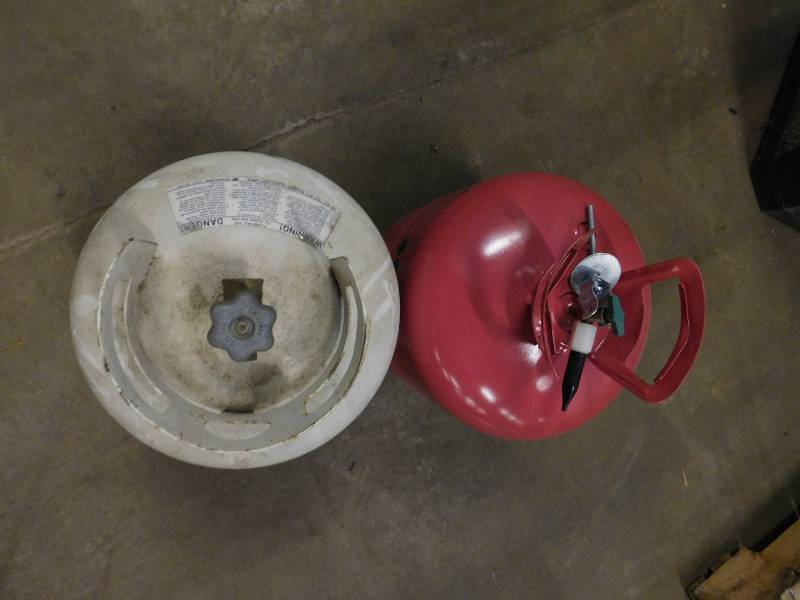 lot 104 image: Propane and Helium Tanks