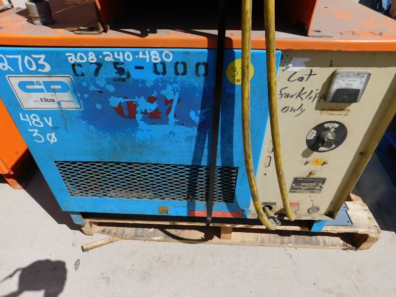 Three Forklift Chargers - 36v, 48v and 12v