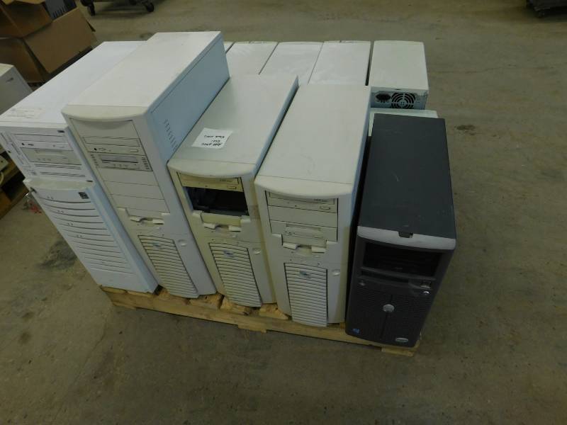 Pallet Lot of White Computer Towers