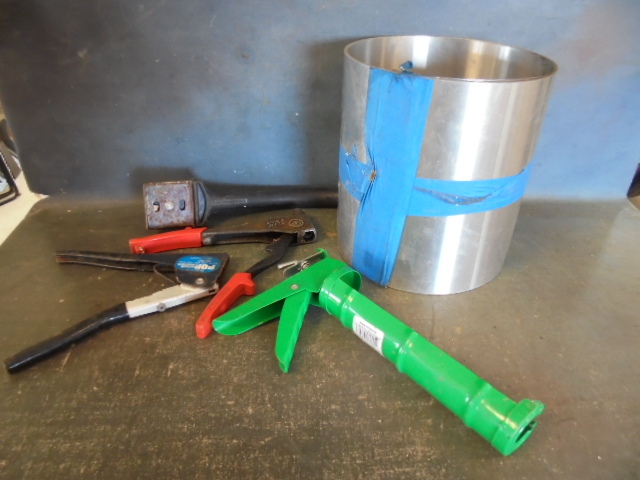 Tools and Aluminum sheeting