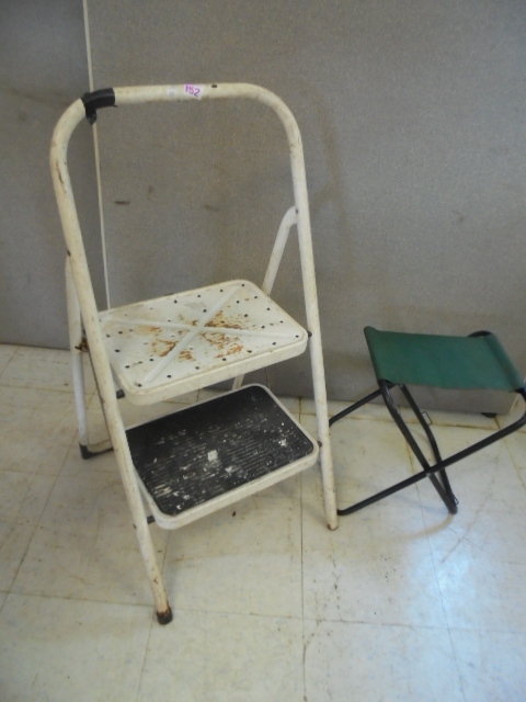 Step Stool and Camp Chair