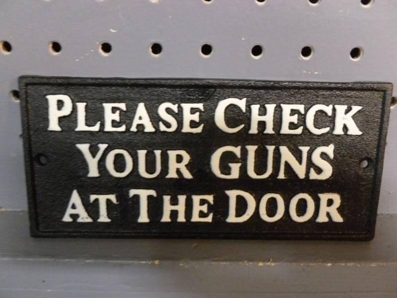 Cast Iron Sign