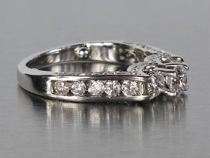 lot 3 image: 1.5 Carat Diamond Ring  14k White Gold  $2900 Appraisal