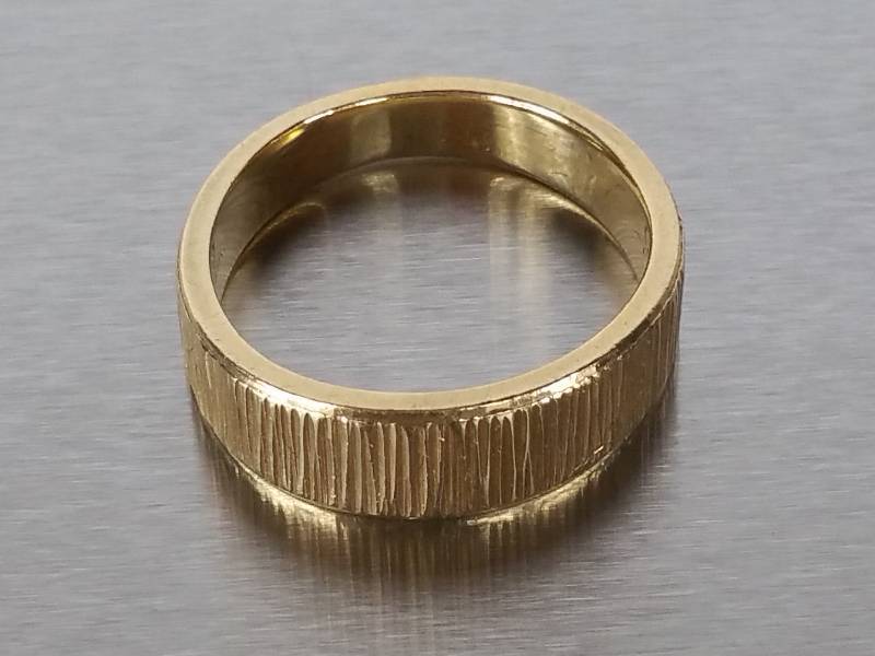 lot 22 image: 14k Gold Designer Ring Signed France