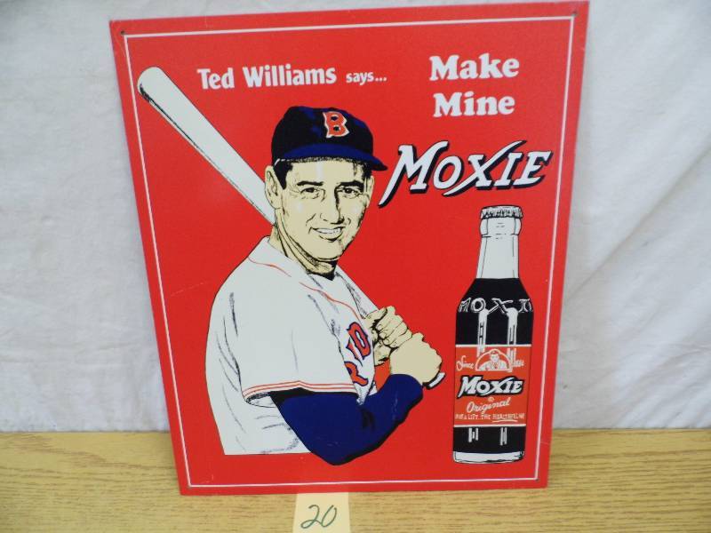 lot 20 image: Moxie Metal Sign