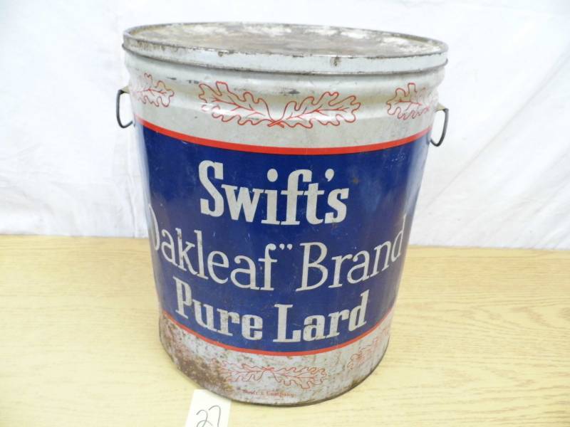 lot 27 image: 50# Lard Can
