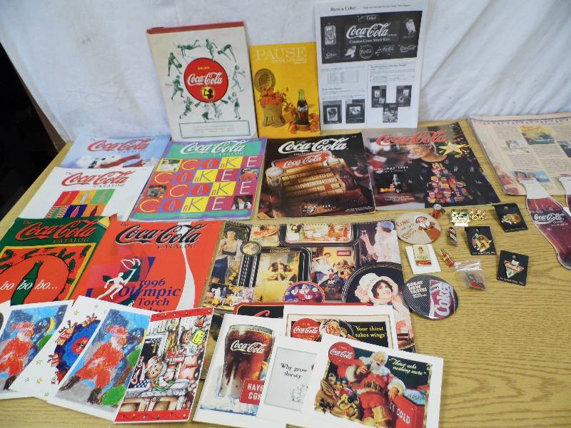 lot 51 image: Coke Magazines - Calendars - Pins