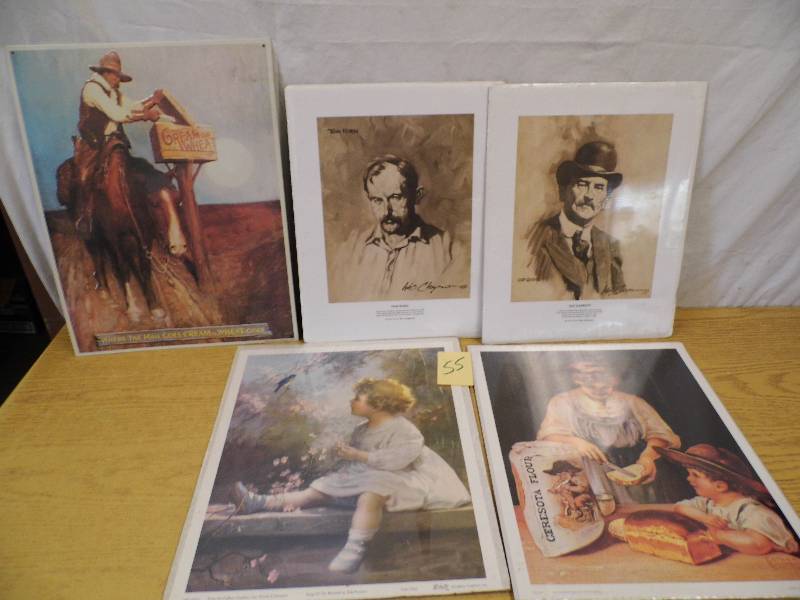 lot 55 image: Western Tin Sign - Pictures