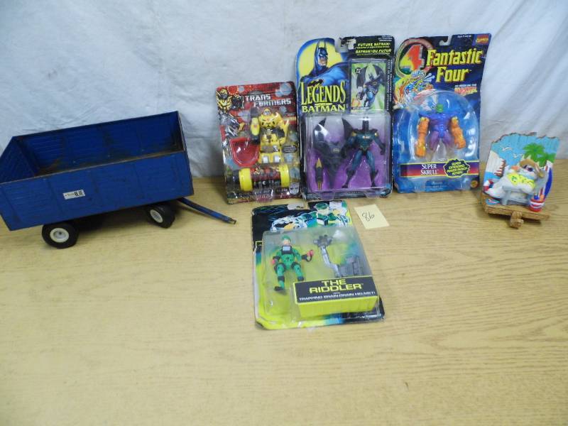 lot 86 image: Action Figures - Blue Toy Wagon