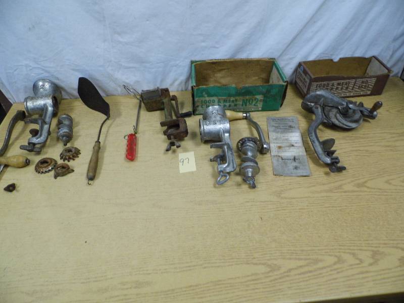 lot 97 image: Food  Meat Choppers  Grinders