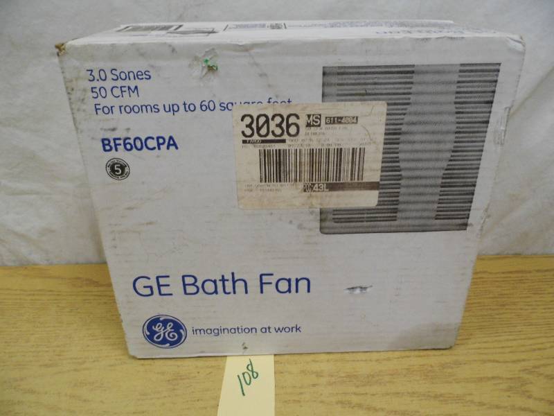 lot 108 image: GE Bath Fan