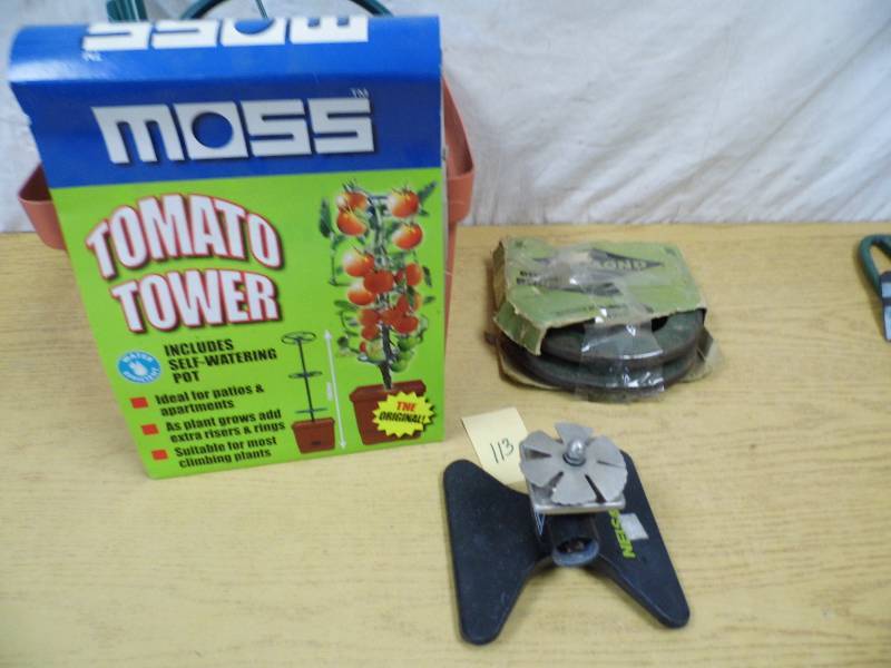 lot 113 image: Tomato Tower - Sprinkler - Horseshoes