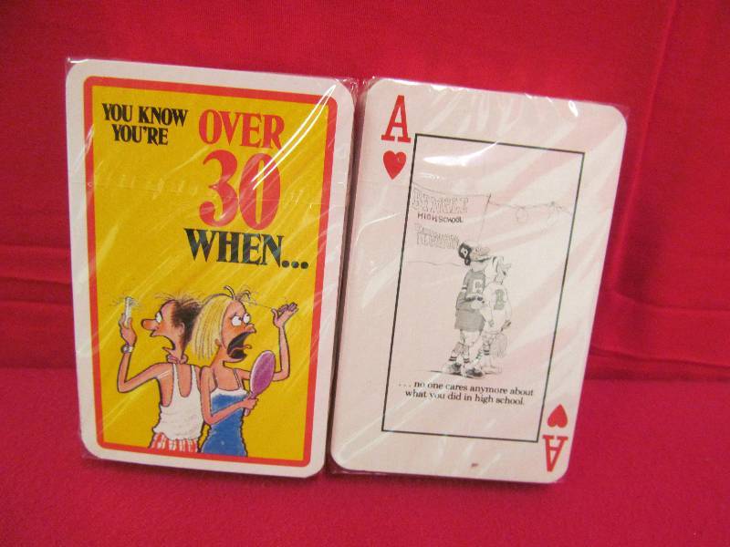 lot 9 image: NAW playing cards