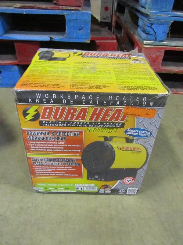 lot 12 image: ZOBO 30,000 BTU Propane Tank Top Heater, RIDGID 18-Volt Hybrid Forced Air Propane Heater