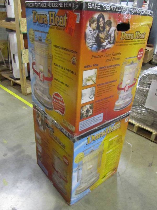 lot 13 image: DuraHeat 23,800 BTU Indoor Kerosene Portable Heater (lot of 2)