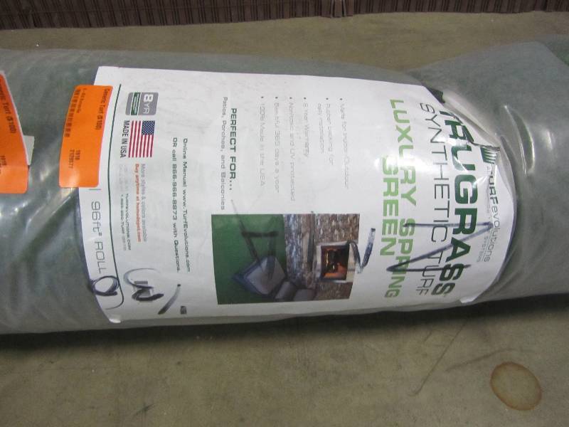 lot 25 image: TruGrass Synthetic Turf 96 square-foot roll