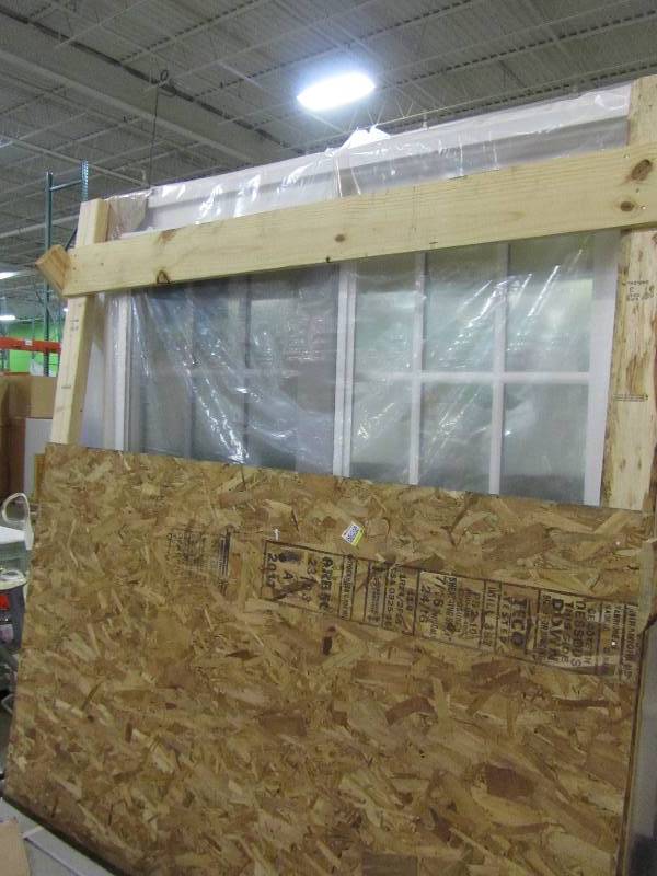 lot 56 image: JELD-WEN 60 in. x 80 in. V-4500 Contemporary White Vinyl Right-Hand 15 Lite Sliding Patio Door THDJW155900210