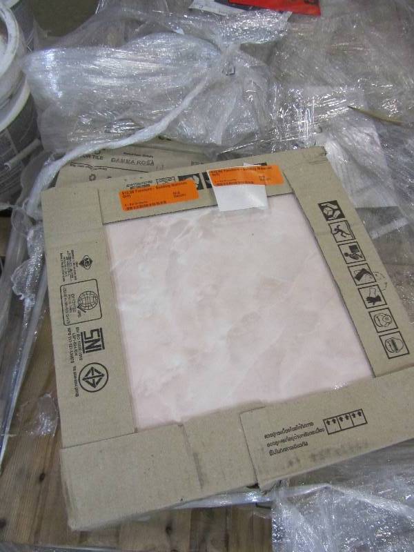 lot 64 image: Merola Tile Gamma Rosa 11-34 in. x 11-34 in. Ceramic Floor and Wall Tile (11 sq. ft.  case) (25 cases)