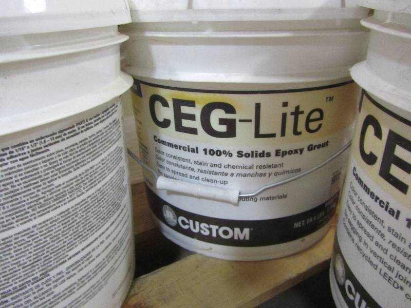 lot 65 image: CEG-Lite Commercial 100% Solids Epoxy Grout (lot of 8)