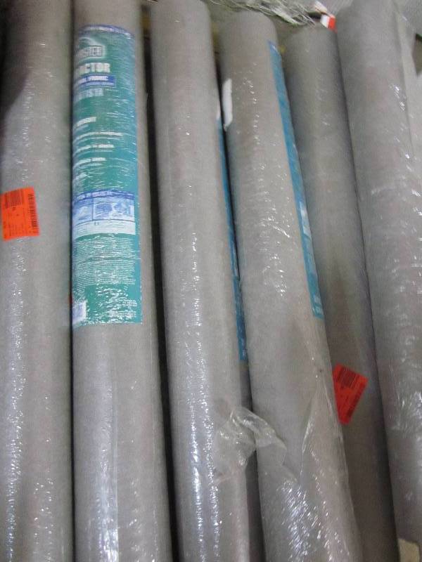 lot 83 image: Landmaster 6 ft. x 100 ft. Contractor Weed Control Fabric with Typar Technology (lot of 7 rolls)
