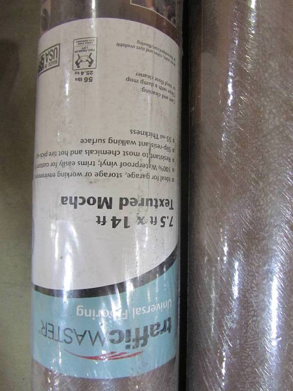 lot 87 image: G-Floor Levant 10 ft. x 24 ft. Sandstone Vinyl Universal Flooring GF55LV1024SN