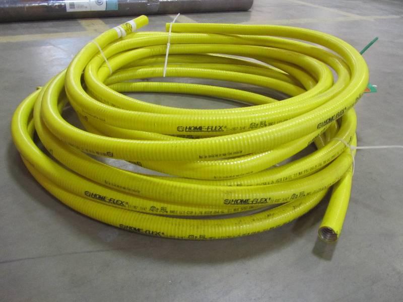 lot 99 image: Homeflex Metal-Lined Gas Line Tubing, Max 5 PSI (lot of 2)