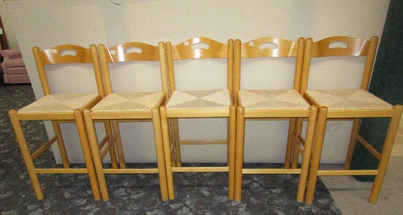 5 Stools 3 Feet High and Seat is 24 High
