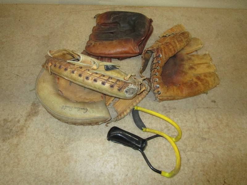 Sling Shot and Old Gloves