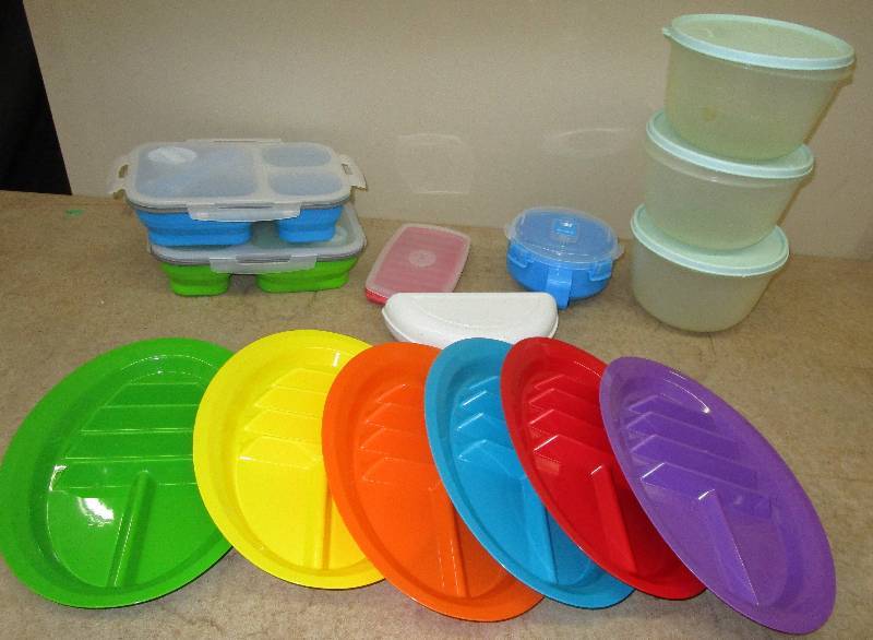 Plastic Containers, Kitches Plates