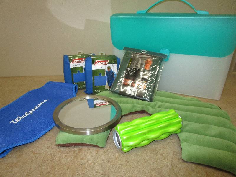Rain Ponchos, Folder Divider, Mirror, Heatable Pack