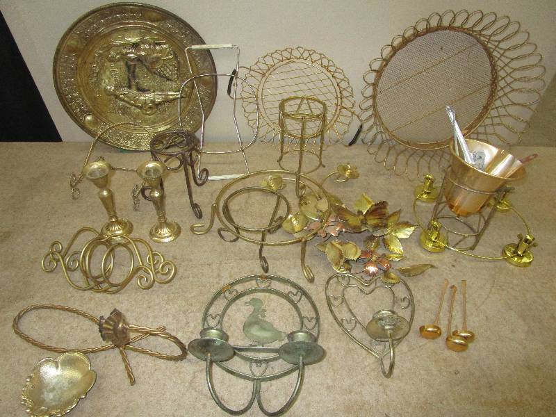Gold and Brass Antique Dcor