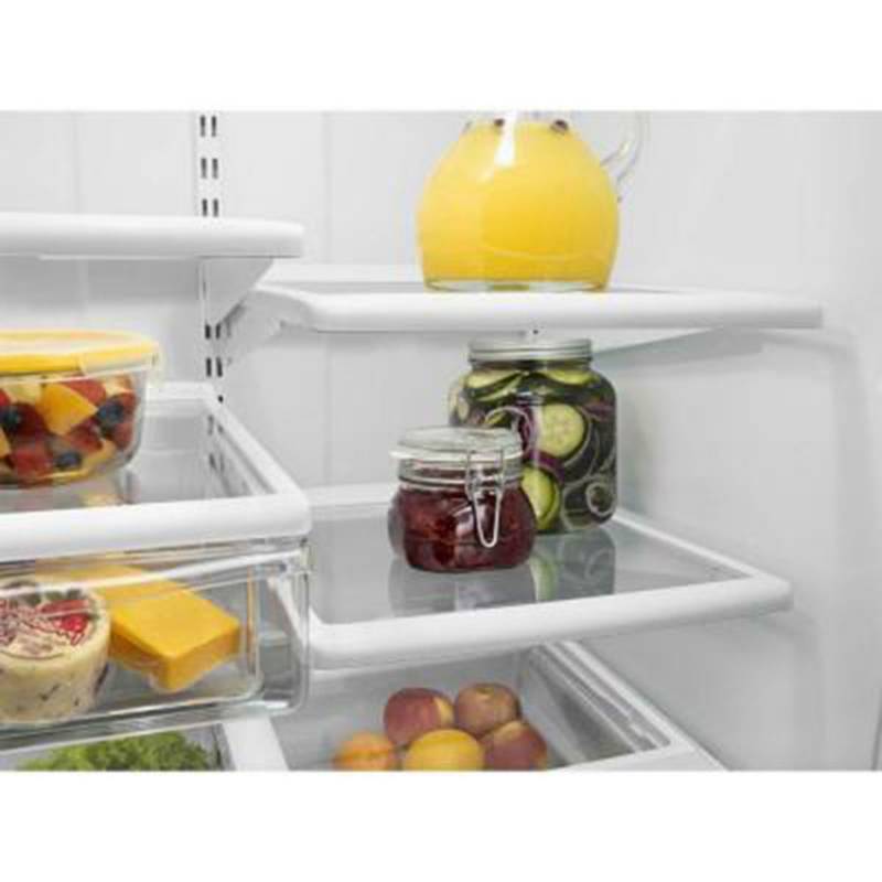 lot 3 image: BRAND NEW - WITH WARRANTY - WHIRLPOOL  MODEL # (WRB322DMBM) - 22.1 cu. ft. Bottom-Freezer Refrigerator w Ice Maker - Stainless Steel -    MSRP $ 1599.99