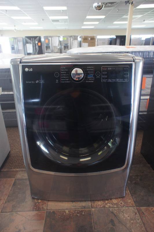 lot 13 image: NEW SCRATCH AND DENT - LG MODEL # (DLEX9000V) - Front-Loading Electric Dryer - Graphite Steel  - MSRP $ 1999.99 - TESTED WORKS