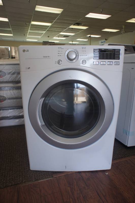 lot 15 image: NEW SCRATCH AND DENT - LG MODEL # (DLG3171W) - Front-Loading Gas Dryer - White- MSRP $ 1199.99 - TESTED WORKS