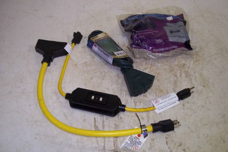 lot 101 image: Range cord, extension,misc. cords