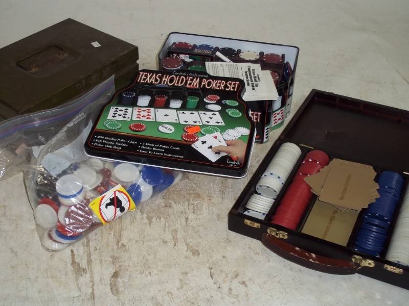 lot 201 image: Poker Sets
