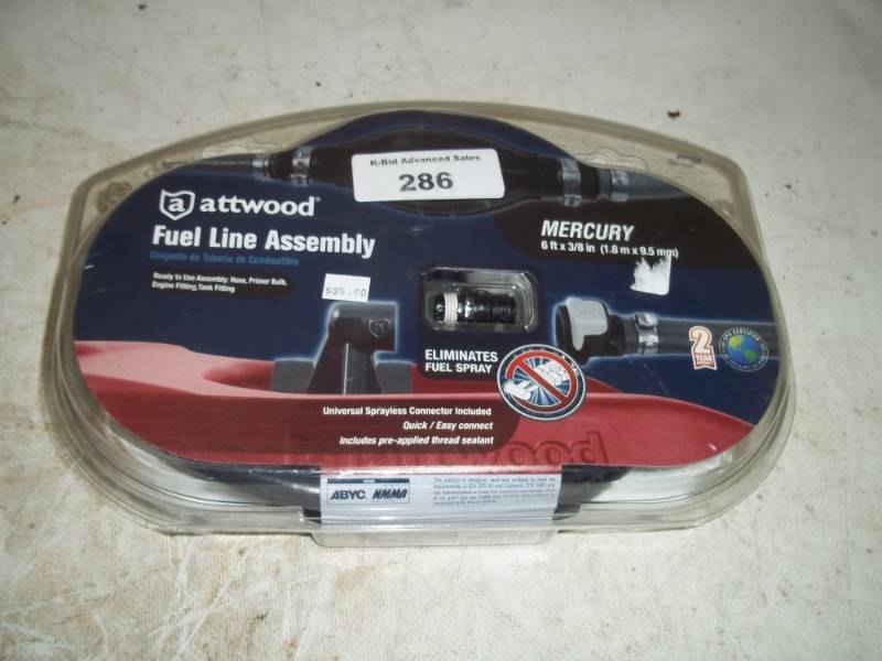 lot 286 image: Fuel line assembly for Mercury