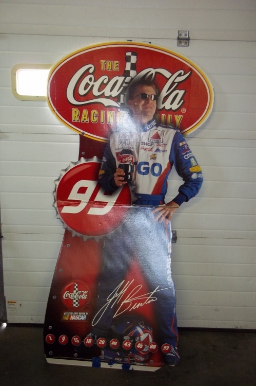 lot 301 image: Jeff Burton NASCAR Cardboard Standup