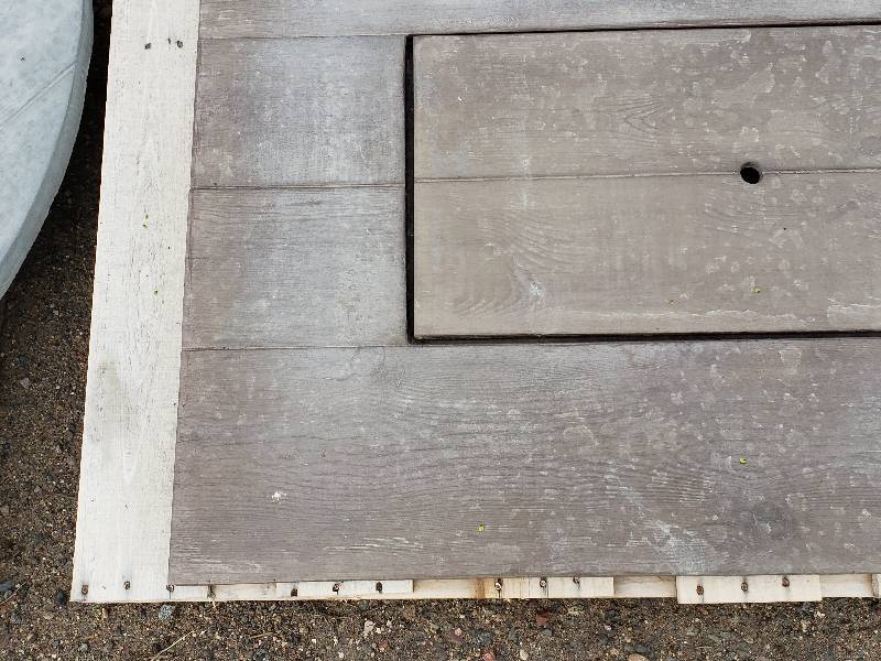 lot 44 image: Rectangle Concrete Table  Bench Top with Insert